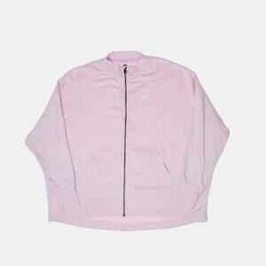 Nike Women Sports Essentials Full Zip Oversize Fit Sweatshirt Lilac Size L